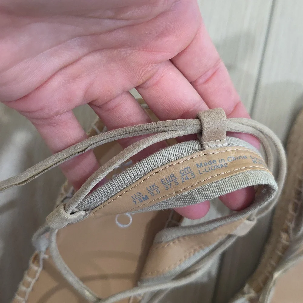 Franco Sarto Women's Beige Espadrilles